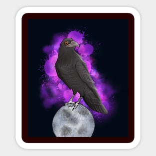 Crow Moon Sticker